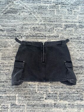 maniere de voir Black Utility Cargo Mini Skirt US 6 Small